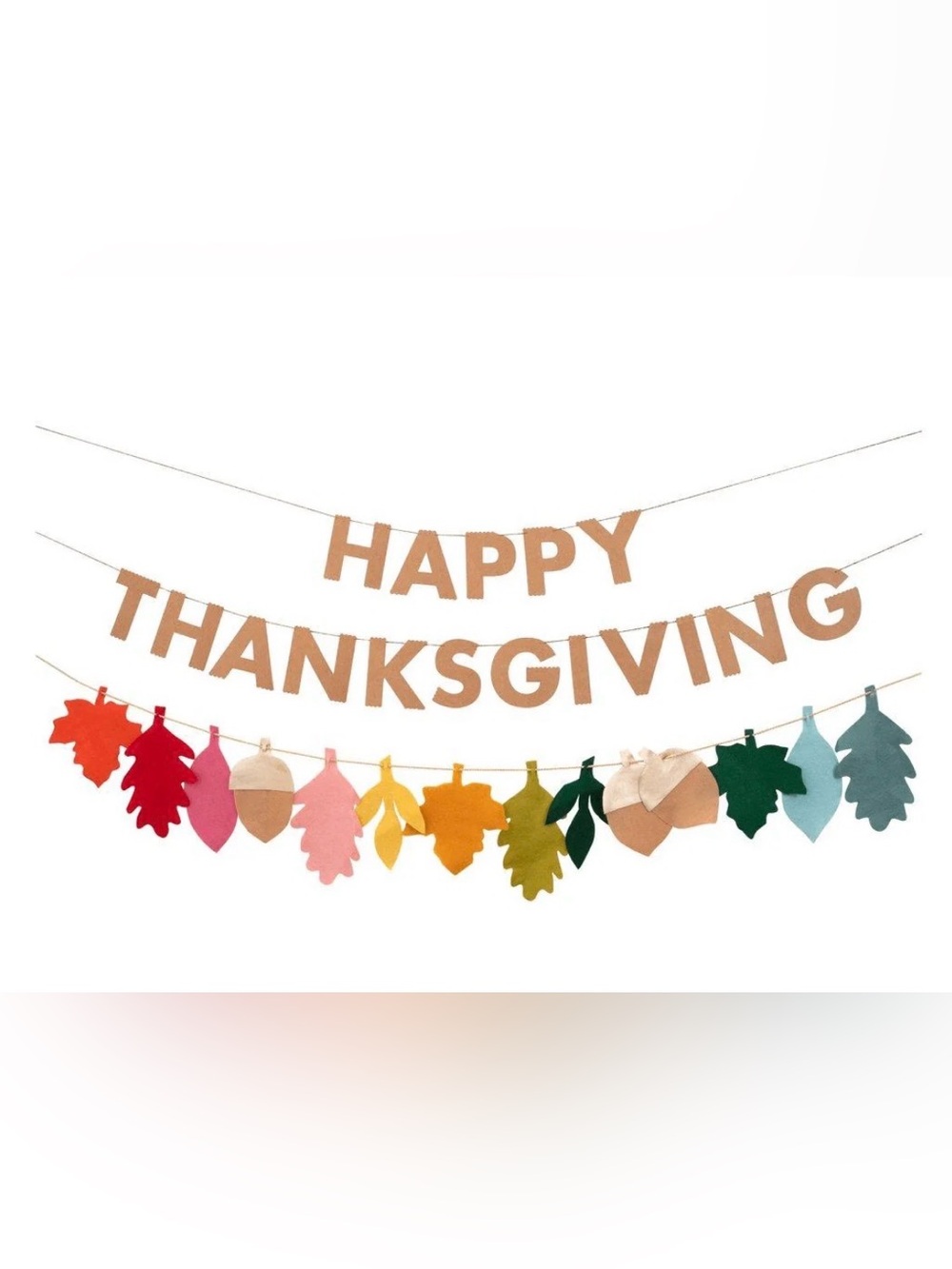 Meri Meri Felt Leaves Thanksgiving Garland